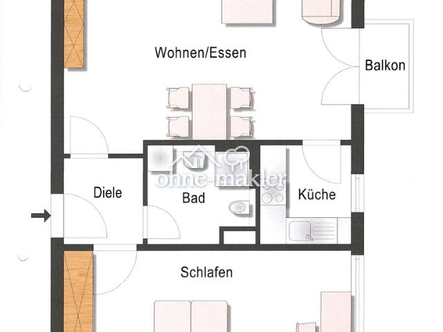 2 Zimmer Wohnung in der Ulmer Weststadt nahe Söflingen