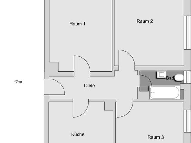 3 Zimmer Wohnung in Erlangen Erlangen Ost
