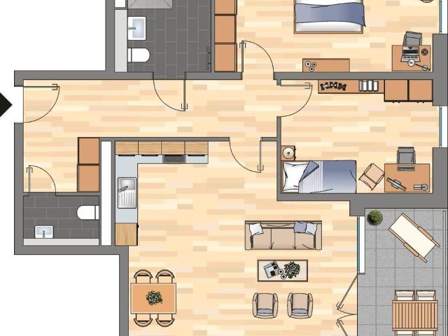 3 Zimmer Wohnung in Essen Südviertel