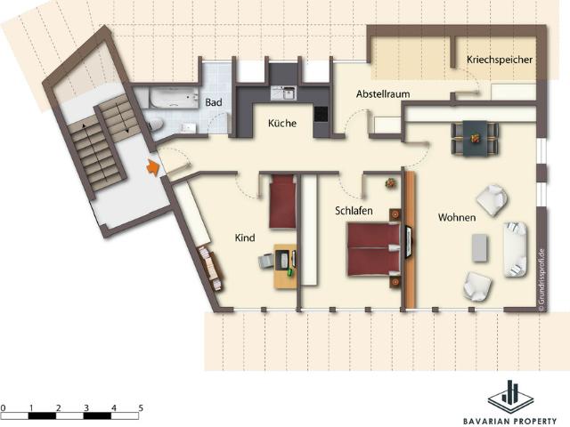 3 Zimmer Wohnung in Kirchroth