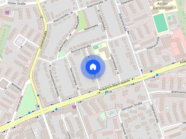 3 Zimmer Wohnung in ruhiger Einbahnstraße Nähe der Gartenstadt Wandsbek