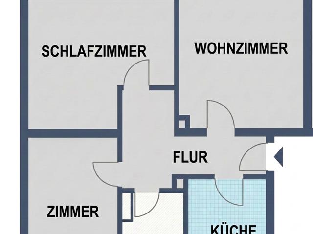 3 Zimmer Wohnung in Schwalmstadt Treysa mit Balkon