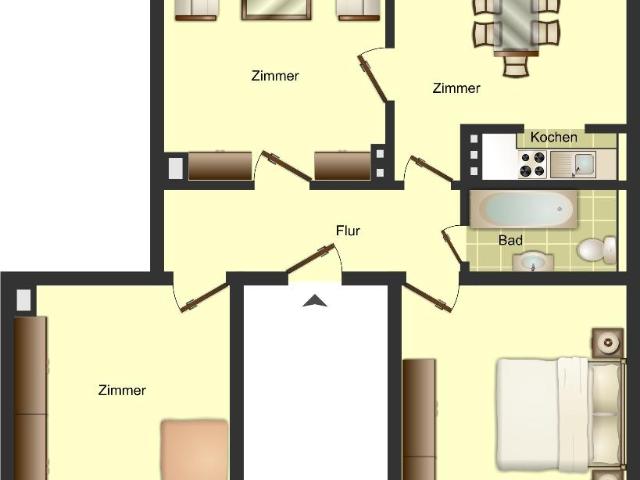 3 Zimmer Wohnung in Solingen Mitte
