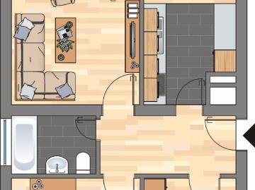 3 Zimmer Wohnung in Weddinghofen im Angebot, mit Neuen Bad, Tapete und Laminatboden