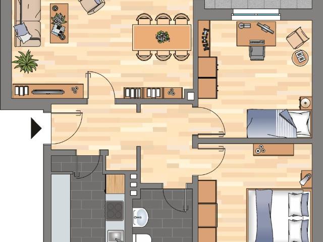 Umfangreich modernisierte 3 Zimmer Wohnung in Wilhelmshaven Fedderwardergroden