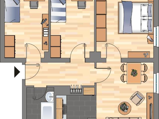3 Zimmer Wohnung in Wilhelmshaven Fedderwardergroden