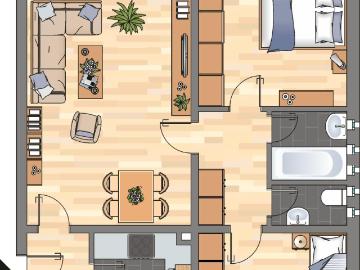 Schnapp sie dir! Gepflegte 2,5 Zimmer Wohnung mit Tageslichtbad in Wolfsburg Vorsfelde