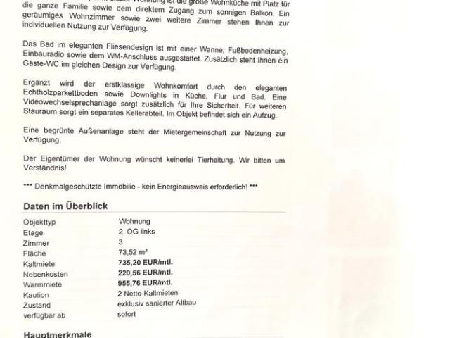 3 Zimmer Wohnung zum Mieten