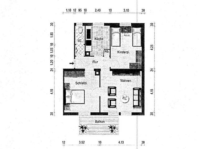 3 Zimmer Wohnung