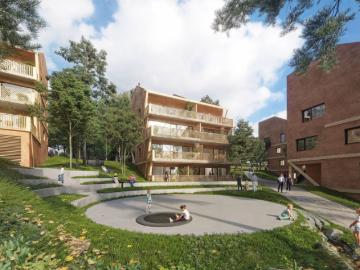 3 Zimmer Apartment mit Terrasse im Herzen von Lipno nad Vltavou