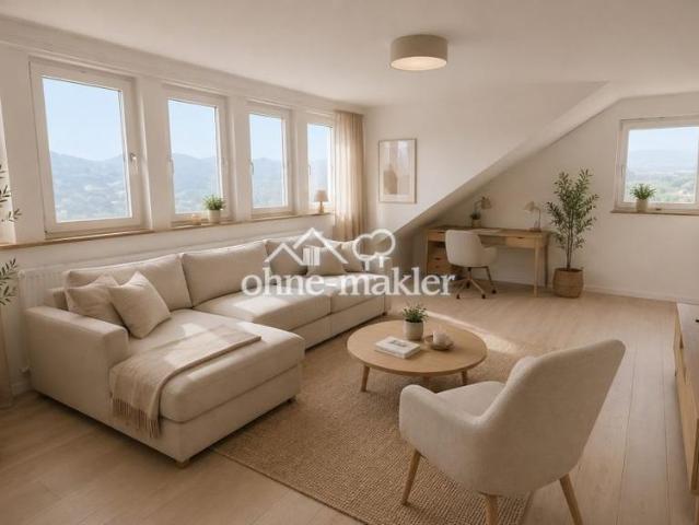 3 Zimmer Dachgeschosswohnung mit Einbauküche in Steinfurth