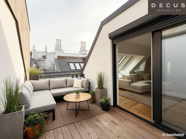 3 ZIMMER DACHGESCHOSSWOHNUNG | MIT RUHIGE TERRASSE | IM HERZEN VON LEOPOLDSTADT