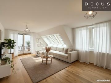 3 zimmer dachgeschosswohnung | mit ruhige terrasse | im herzen von leopoldstadt