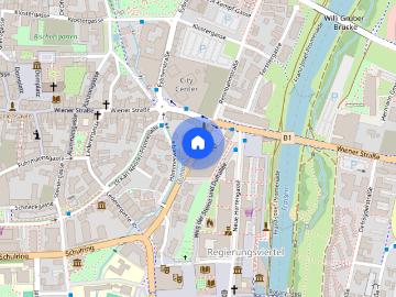3 ZIMMER | DACHGESCHOSS | AB SEPTEMBER | NAHE DES TRAISEN FLUSSES | REGIERUNGSVIERTEL | DACHTERRASSE