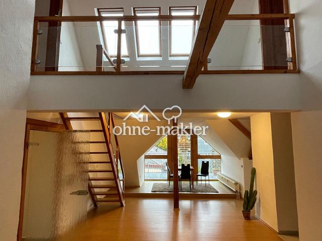 3 Zimmer Dachgeschoss Maisonette Wohnung Altbau Innenstadt