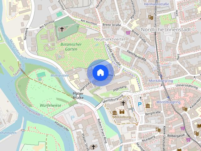 3 Zimmer DG Wohnung möbliert im gepflegten Altbau am Botanischen Garten, nahe der Leopoldina