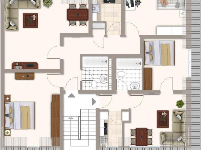 3 Zimmer DG Wohnung zentral in MG Eicken