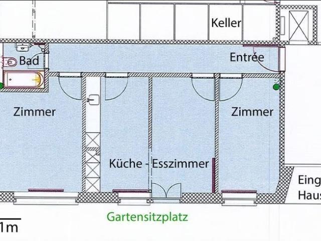 3 Zimmer, EG
