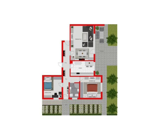 3 Zimmer Einliegerwohnung mit Terrasse, Stellplatz & Kamin mit tollem Ausblick!