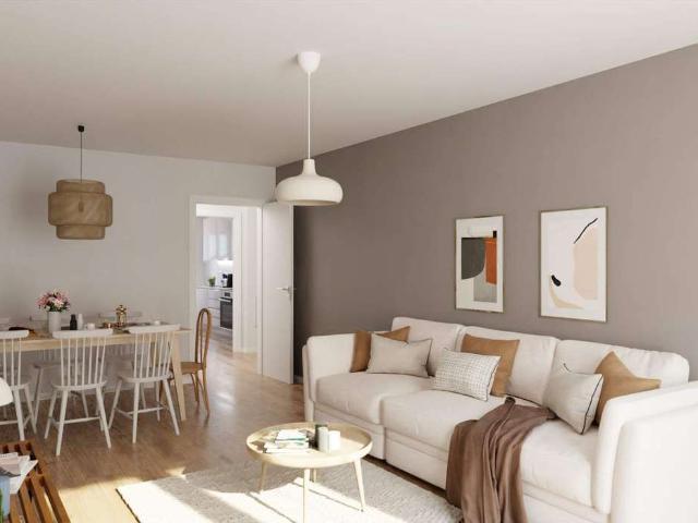 3 Zimmer Eigentumswohnung mit Gäste WC und Gartenanteil
