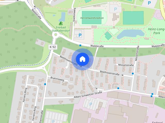3 Zimmer Erdgeschosswohnung mit Balkon und Keller in Stadtallendorf
