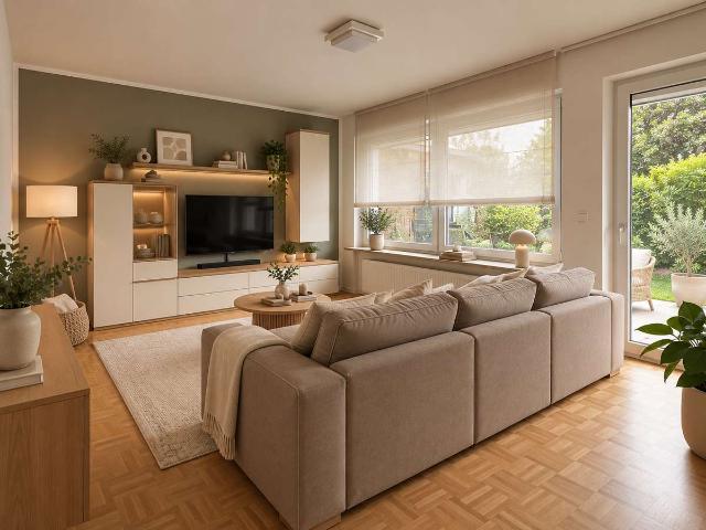 3 Zimmer Erdgeschosswohnung mit Garten, Terrasse und Garage