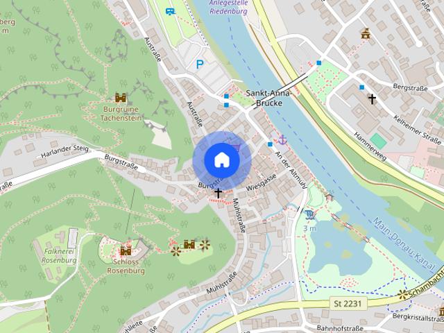 3 Zimmer Erdgeschosswohnung mit Gartennutzung im Zentrum von Riedenburg zur Miete