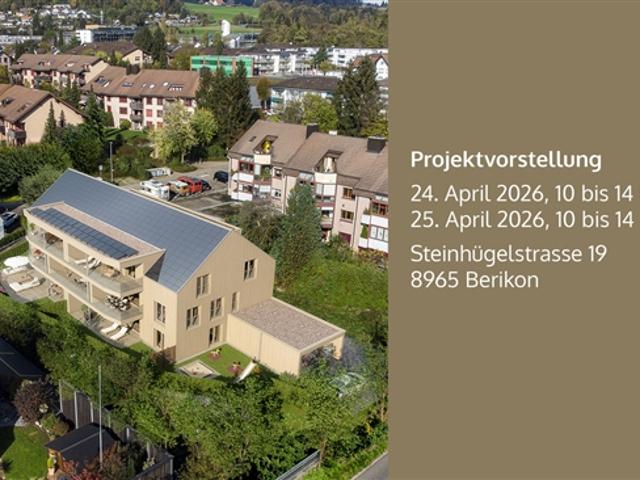 3½ Zimmer Erdgeschosswohnung mit Gartenidylle in Berikon