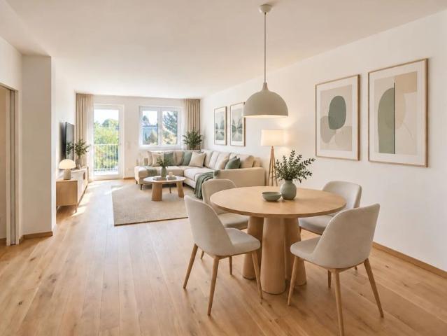 3 Zimmer Erstbezugswohnung mit Balkon in Bahnhofsnähe