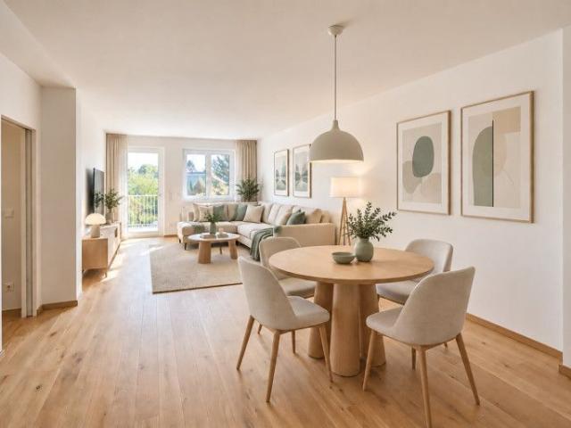 3 Zimmer Erstbezugswohnung mit Balkon in Bahnhofsnähe