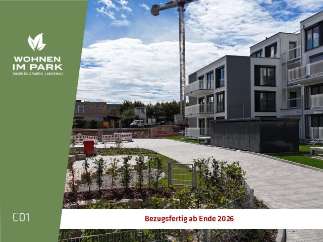 3 ZIMMER ETW MIT GARTENANTEIL WOHNEN IM PARK IN LANGENAU C01