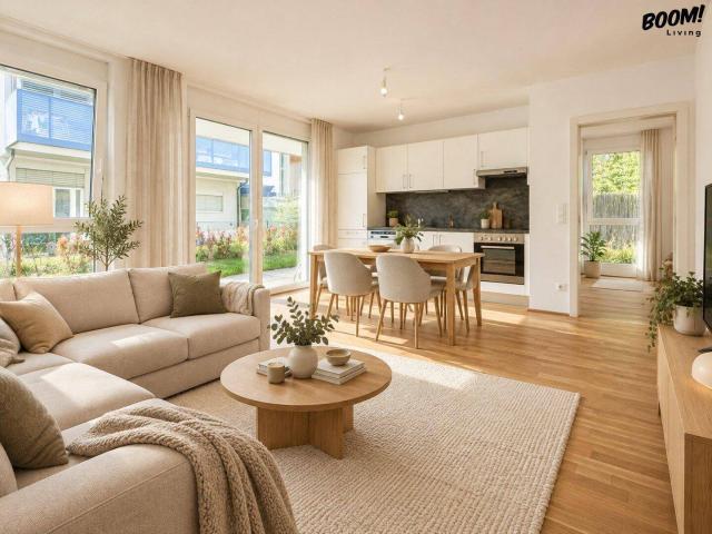 3 Zimmer Gartenwohnung mit Terrasse – nahe U1 Kagraner Platz