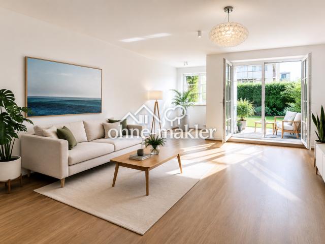 3 Zimmer Gartenwohnung mit Südterrasse | 102 m² | Energie A | TG | provisionsfrei