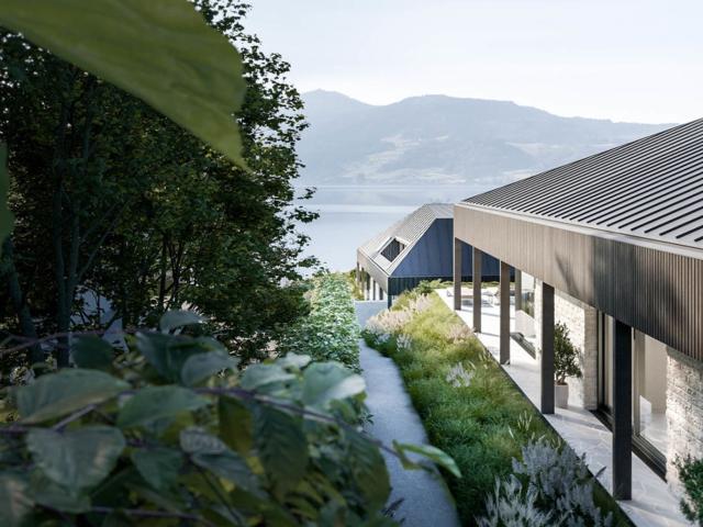 3 Zimmer Gartenwohnung: Outdoor Living am Attersee mit Privatem Seezugang
