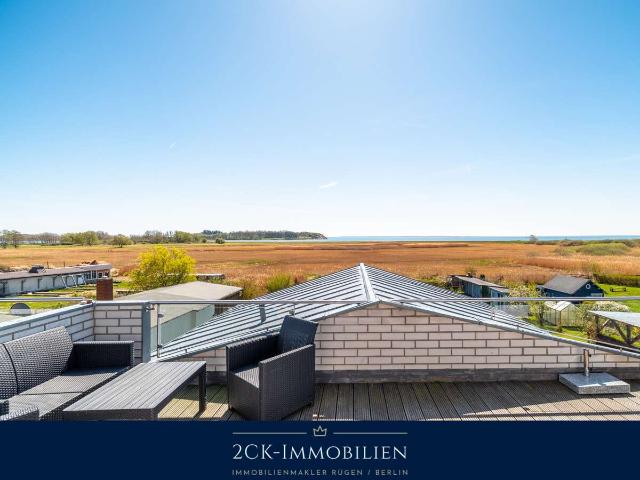 3 Zimmer Maisonettewohnung mit fantastischem Boddenblick in Groß Zicker, Ostseebad Mönchgut