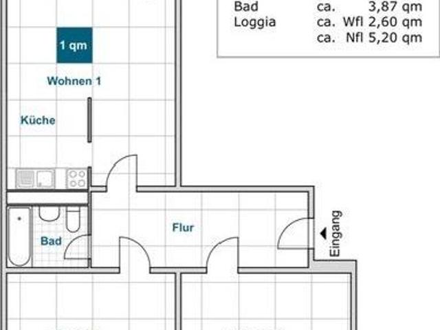3 Zimmer Mietwohnung