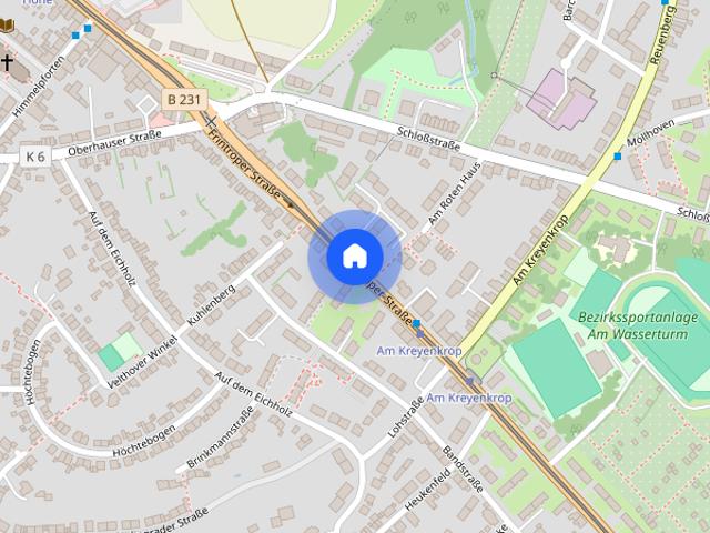 3 Zimmer Mietwohnung mit 2 Balkonen in Essen Bedingrade