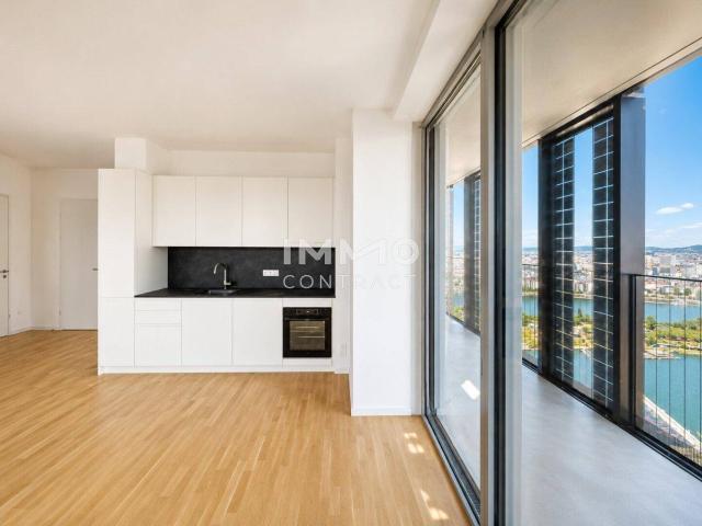 3 Zimmer mit Weitblick und 39m2 Loggia: U1 Donauinsel DC2 Tower