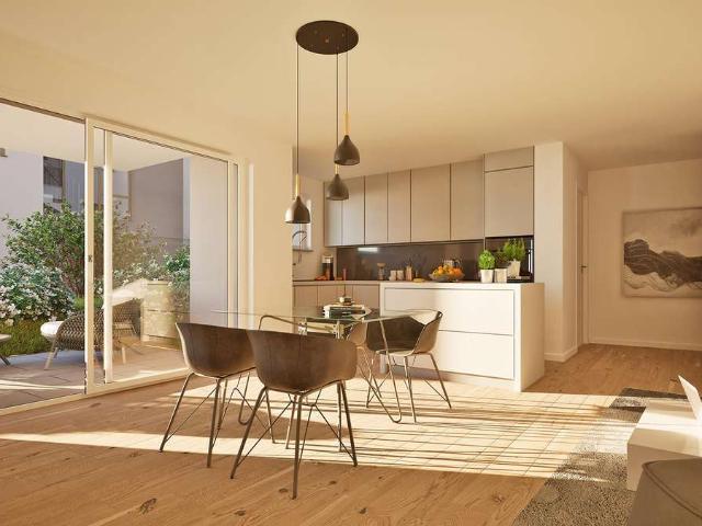 3 Zimmer Neubau Eigentumswohnung mit Terrasse und Gartenanteil in Leonberg A2