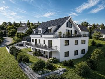 3 Zimmer Neubau mit 5 Wohneinheiten „Am Fuß der Frankenwarte“ in Massivbauweise Hier WE 4