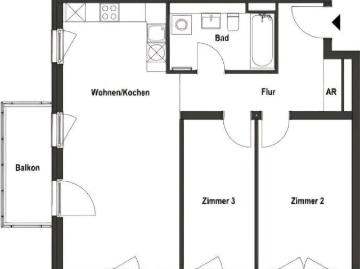 3 Zimmer Neubau Wohnung ab 15.0601.07.26
