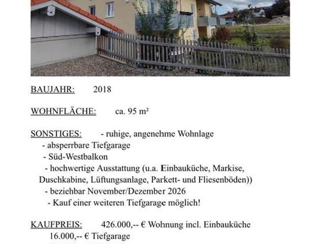 3 Zimmer Obergeschoß Galerie Wohnung mit Tiefgarage