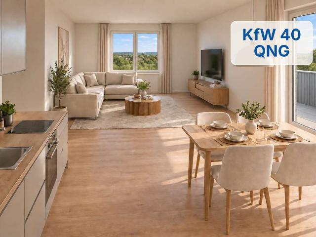 3 Zimmer Penthouse mit Dachterrasse – Rohbau fertiggestellt – KfW 40 QNG – KfW Förderung