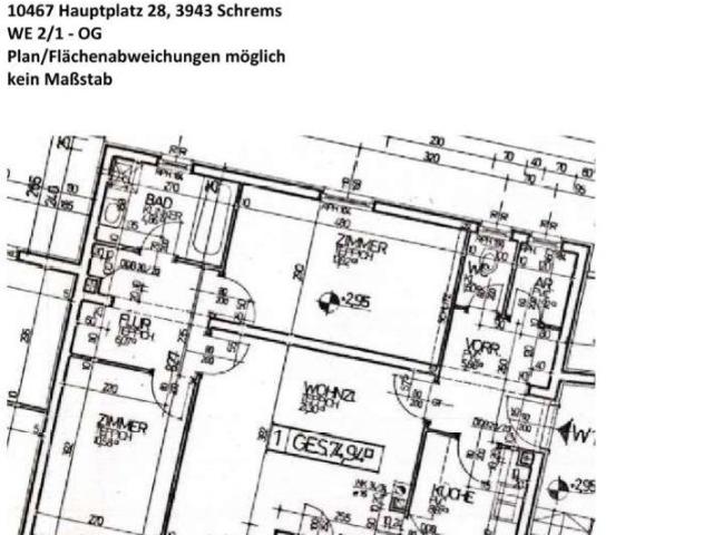 3 Zimmerwohnung im 1.OG