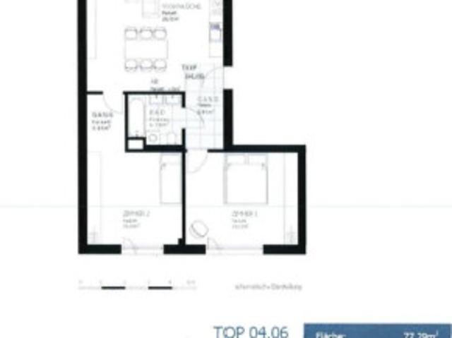 3 Zimmerwohnung im Stadtzentrum mit Balkon