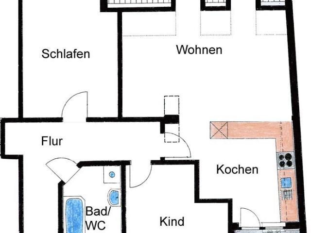 3 Zimmerwohnung in Ilmenau