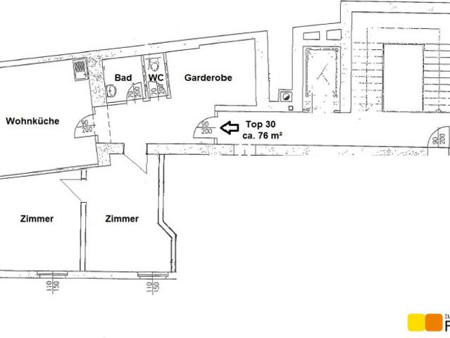 3 Zimmerwohnung in Zentrumslage