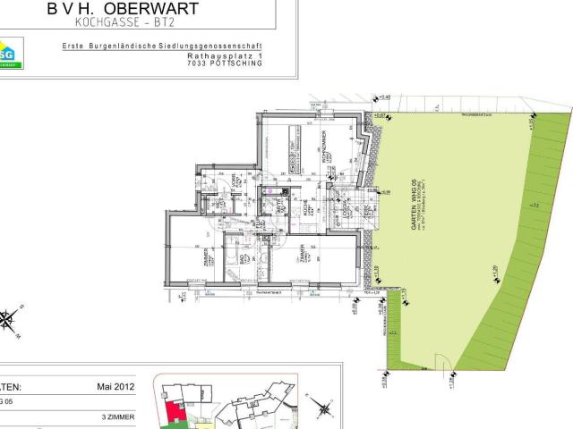 3 Zimmerwohnung mit Garten und Terrasse