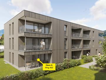 3 Zimmerwohnung mit Garten | A02