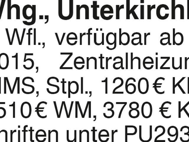 3 Zimmerwohnung UKI